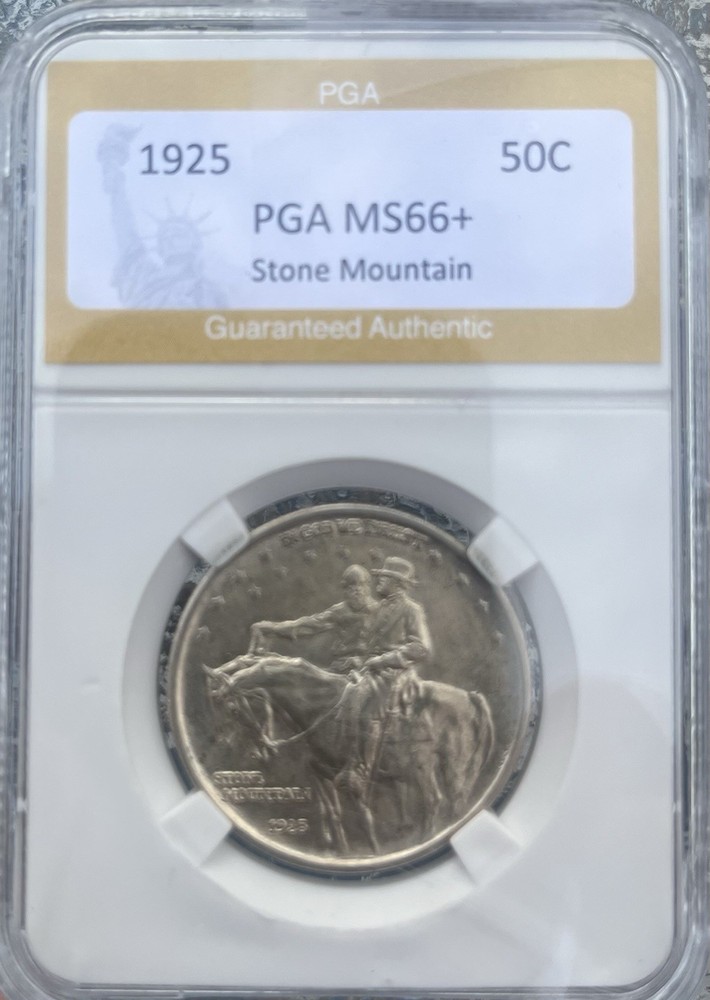 1925 Stone Mountain 50C Silver Commemorative Half Dollar PGA Uncirculated