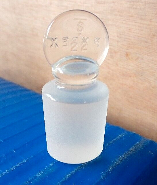 Corning PYREX 7661 #22 Solid Glass Flask Length Pennyhead Stopper (10 Pcs)
