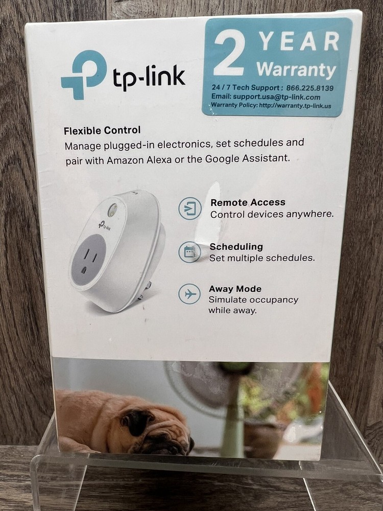 TP-LINK HS100 Smart WiFi Plug for Amazon Alexa & Google New/Sealed