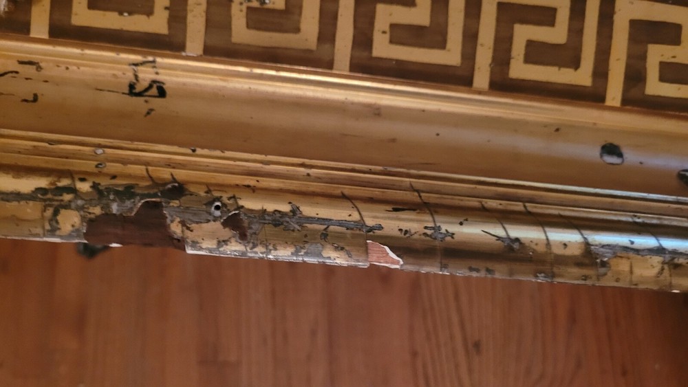 Gilt Wood Lintel pediment cornice Valence eyebrow Architectural