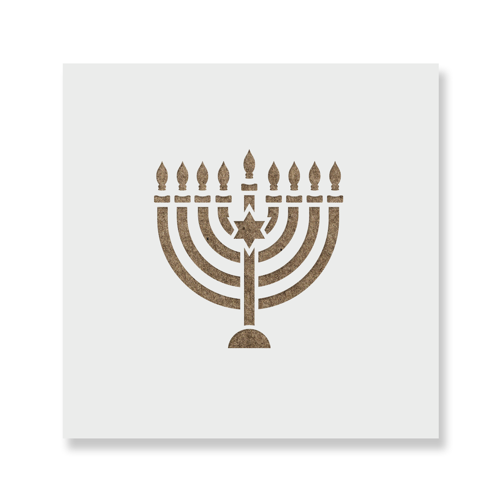 Hanukkah Candles Cookie Stencil - Durable & Reusable Mylar Stencils