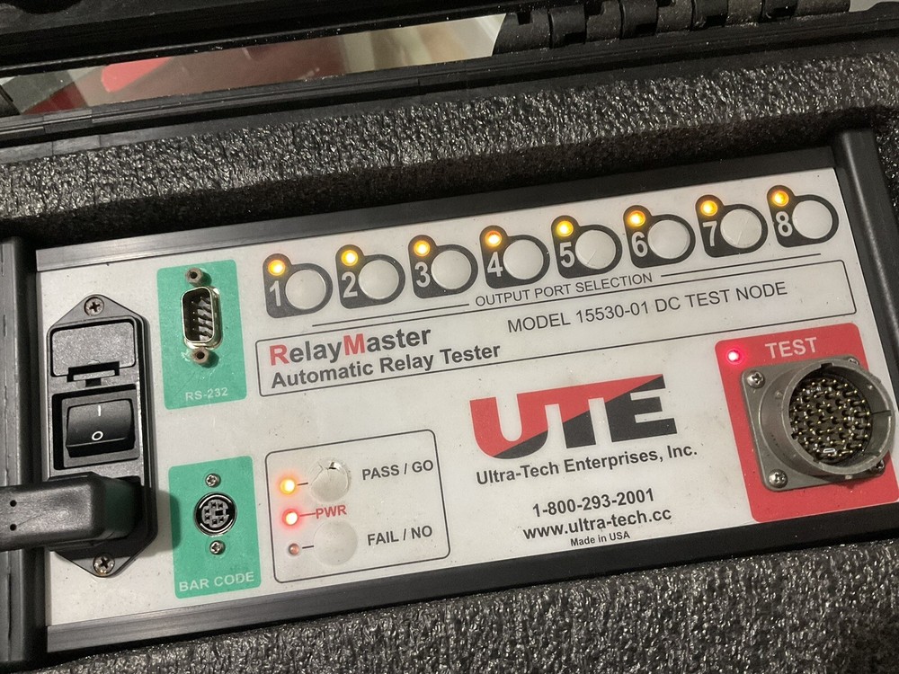 UTE Relay Master Automatic Relay Tester 15530-01 DC TEST NODE