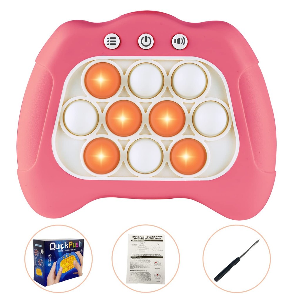 Intoypad Pop The Target! Handheld Speed Push Game Machine: A Fun Medium, Pink