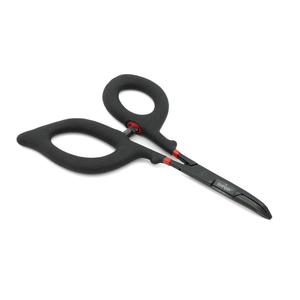 UMPQUA Rivergrip PS 6in Curved Black Scissors/Forceps (33152)