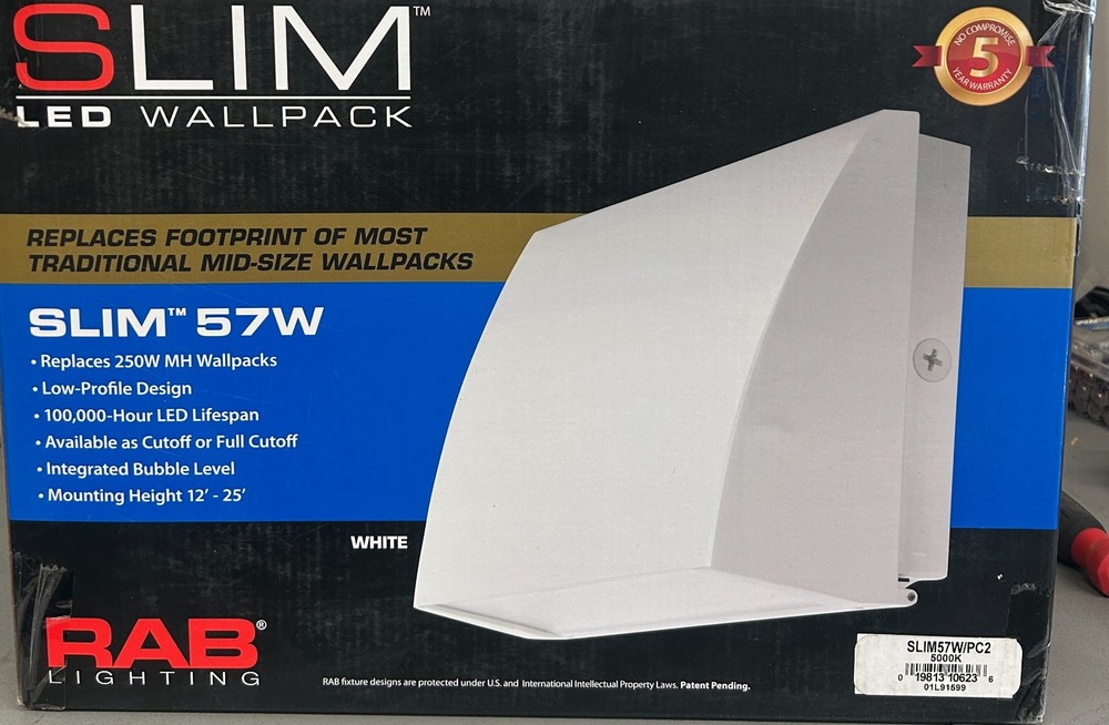 RAB LED Wallpack Slim 57W SLIM57W/PC2