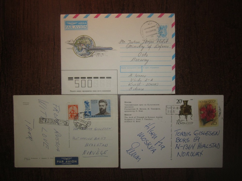 RUSSIA 3 COVERS to NORWAY