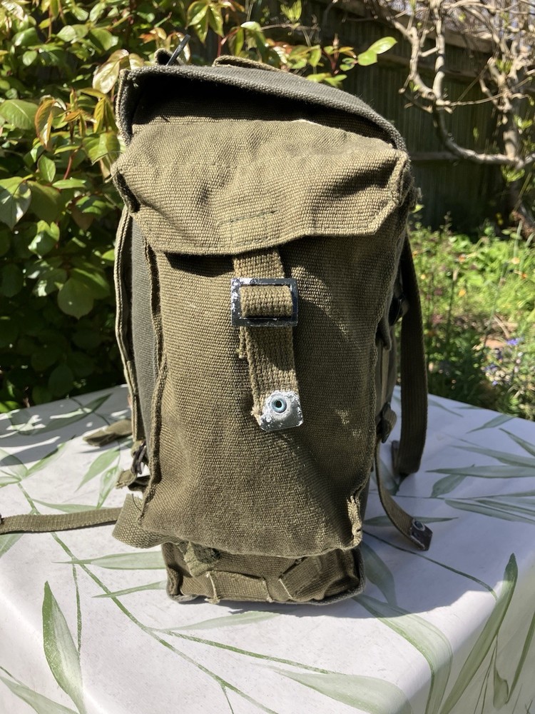 British Army 58 Pattern Style Rucksack Converted Large Pack Webbing Bag Green