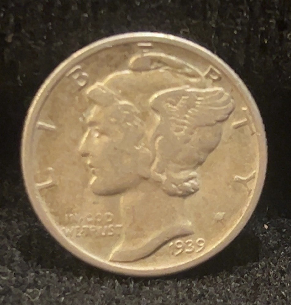 1939 P Mercury Dime 90% Silver