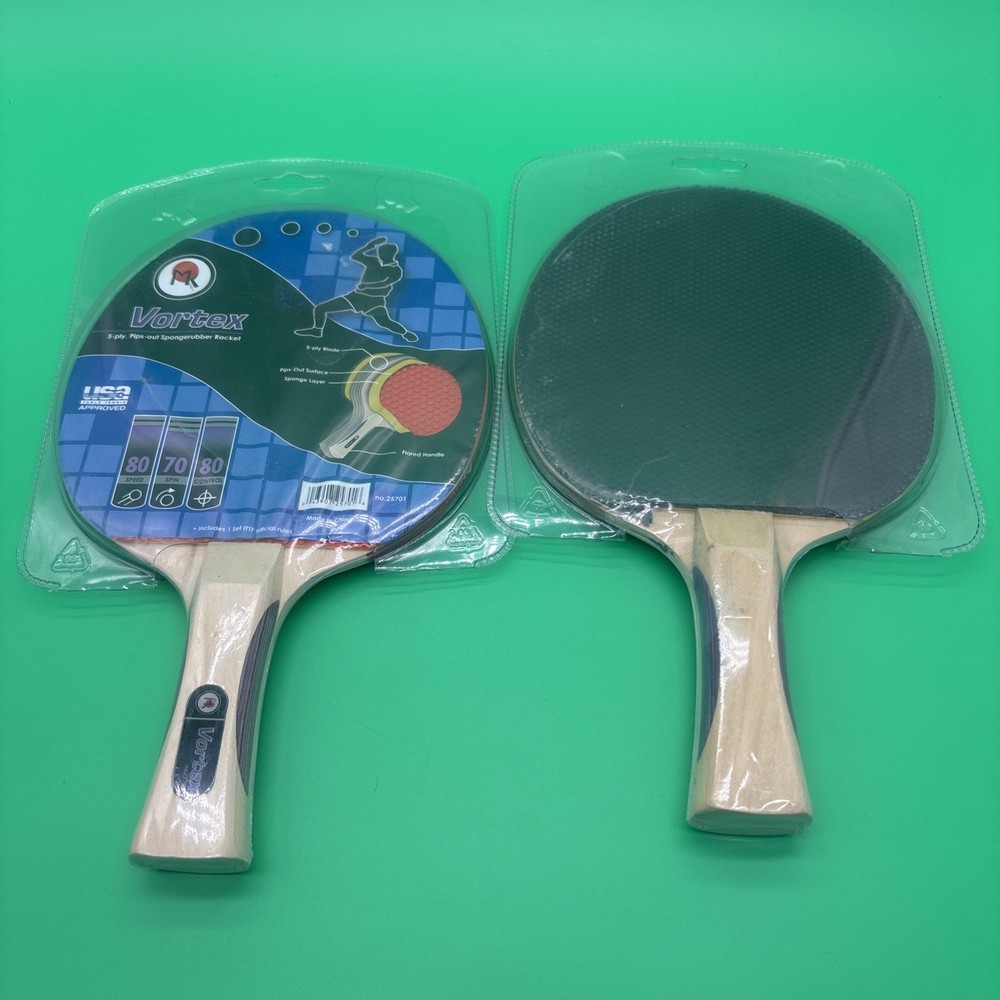 Vortex 5-ply, Pips-out Sponge rubber Racket