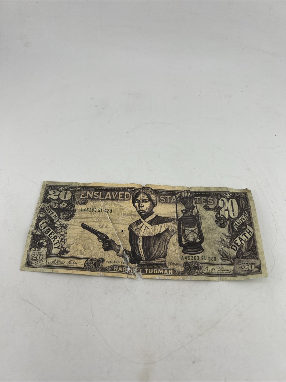 Harriet Tubman Divided States Of America Twenty like Dollar Bill Paper Note READ