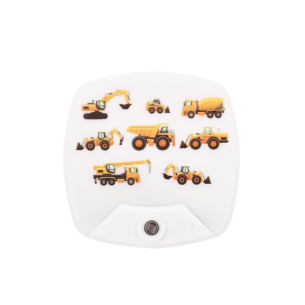 2 Pack - Cartoon Engineering Vehicle LED Plug-in Night