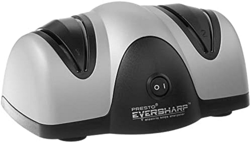 08800 EverSharp Electric Knife Sharpener 2-Stage System Silver/Black