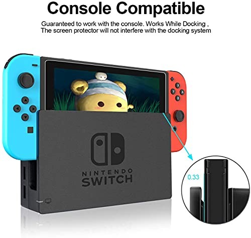 [3 Pack] Tempered Glass Screen Protector Compatible with Nintendo switch -