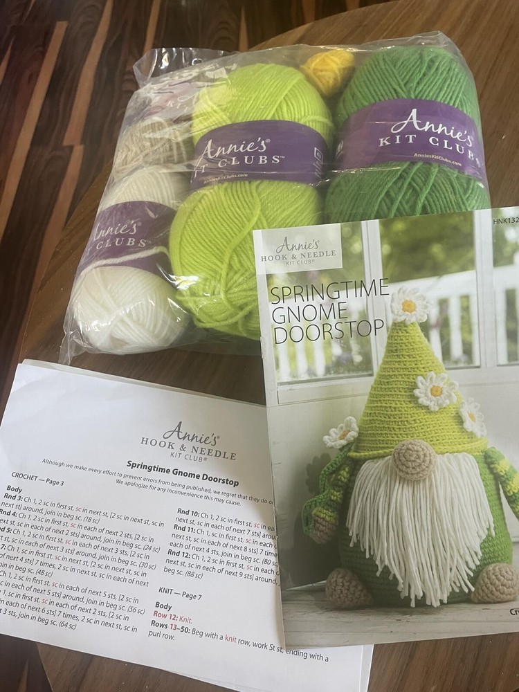 Gnome Doorstop Crochet Kit