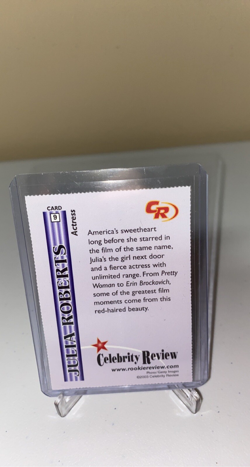 2003 Celebrity Review Julia Roberts TV Movie Actress Celebrity Review Card #9