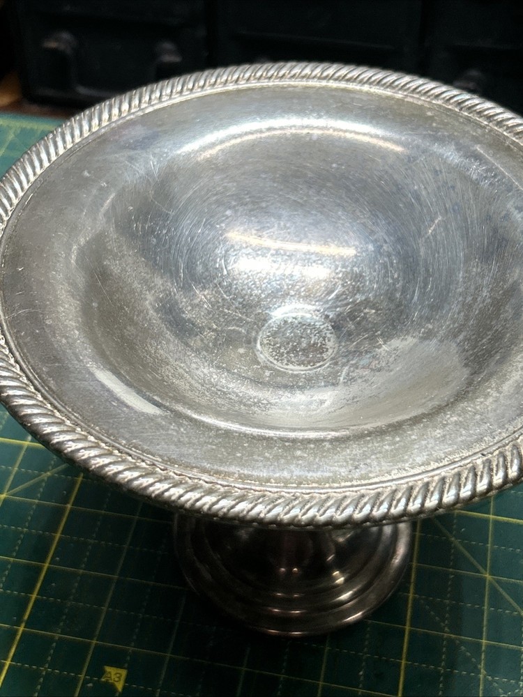 Silverplate Pedestal Bowl Candy Dish