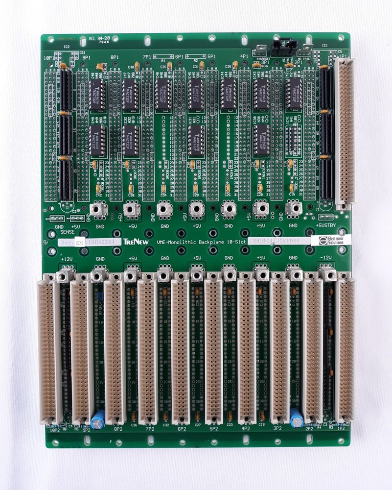 TreNew V8010J1J2EPDBS VME- monolithic Backplane