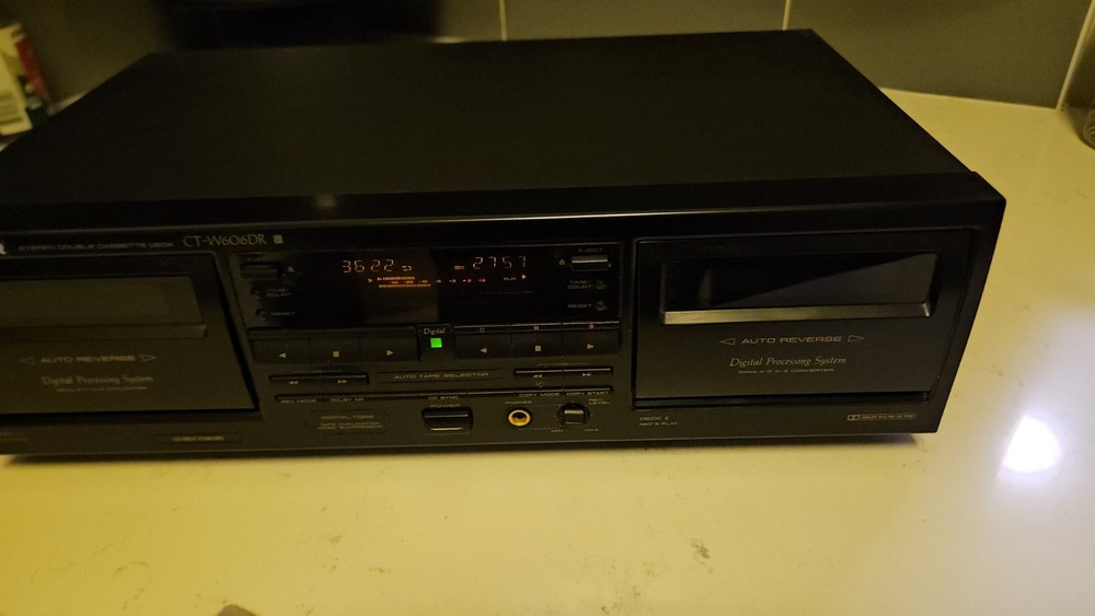 Pioneer CT-W606DR Digital Processing Double Cassette Deck Tested Works Pristine