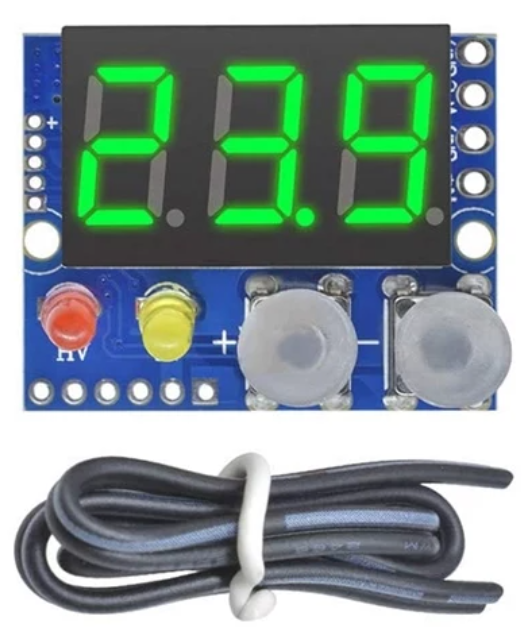 DC 0-99.9V LED Panel Voltmeter Buzzer Alarm Indicator Level Charge Battery