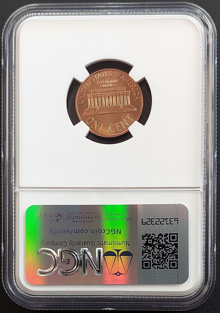 1967 SMS Lincoln Cent graded MS 65 RD by NGC!