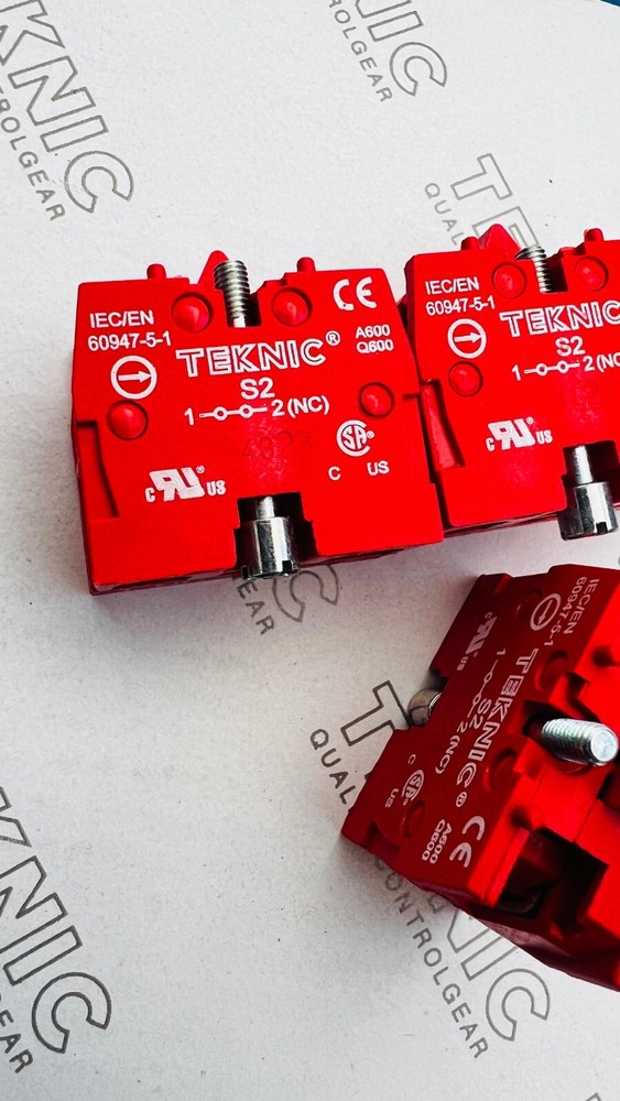 Teknic S2 Push Button Contact Block Units NC BLOCK PUSH BUTTON BLOCK