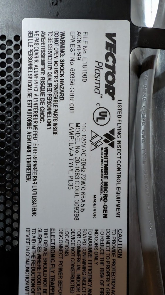 Vector® Plasma Screened SKU:45091613 Fly Trap