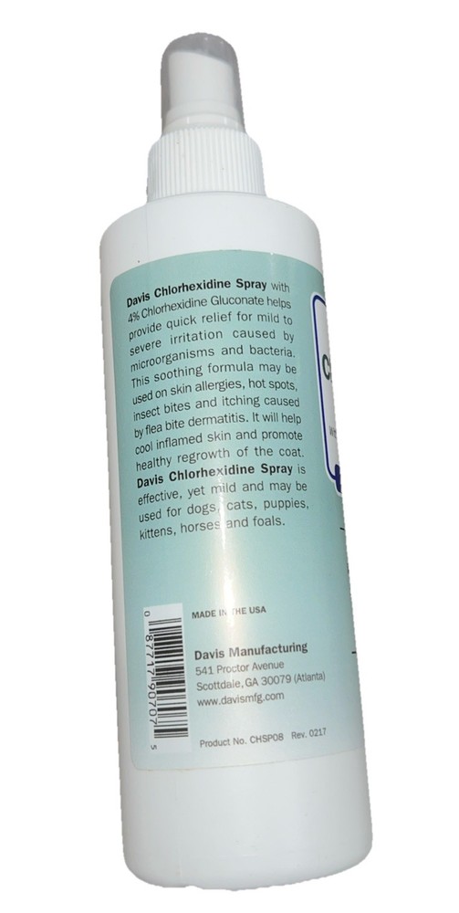 Davis Chlorhexidine Spray, 8 oz New B13