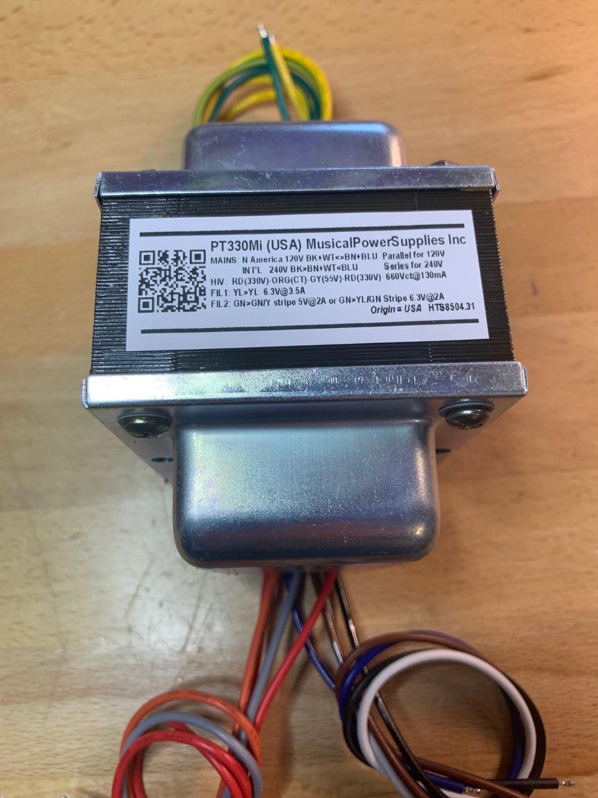 PT330Mi-TUBE AUDIO POWER TRANSFORMER for TUBE AUDIO (660Vct) x 130mA