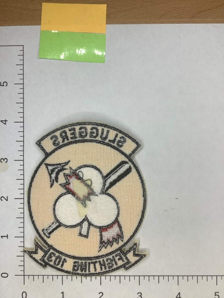 VINTAGE US NAVY FIGHTING 103 SQUADRON PATCH