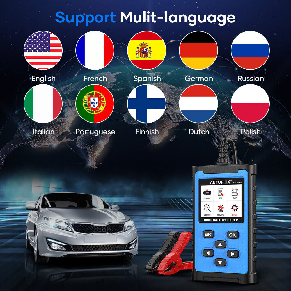 OBD2 Scanner Battery Load Tester Battery Analyzer 12V Car Engine Code Reader US