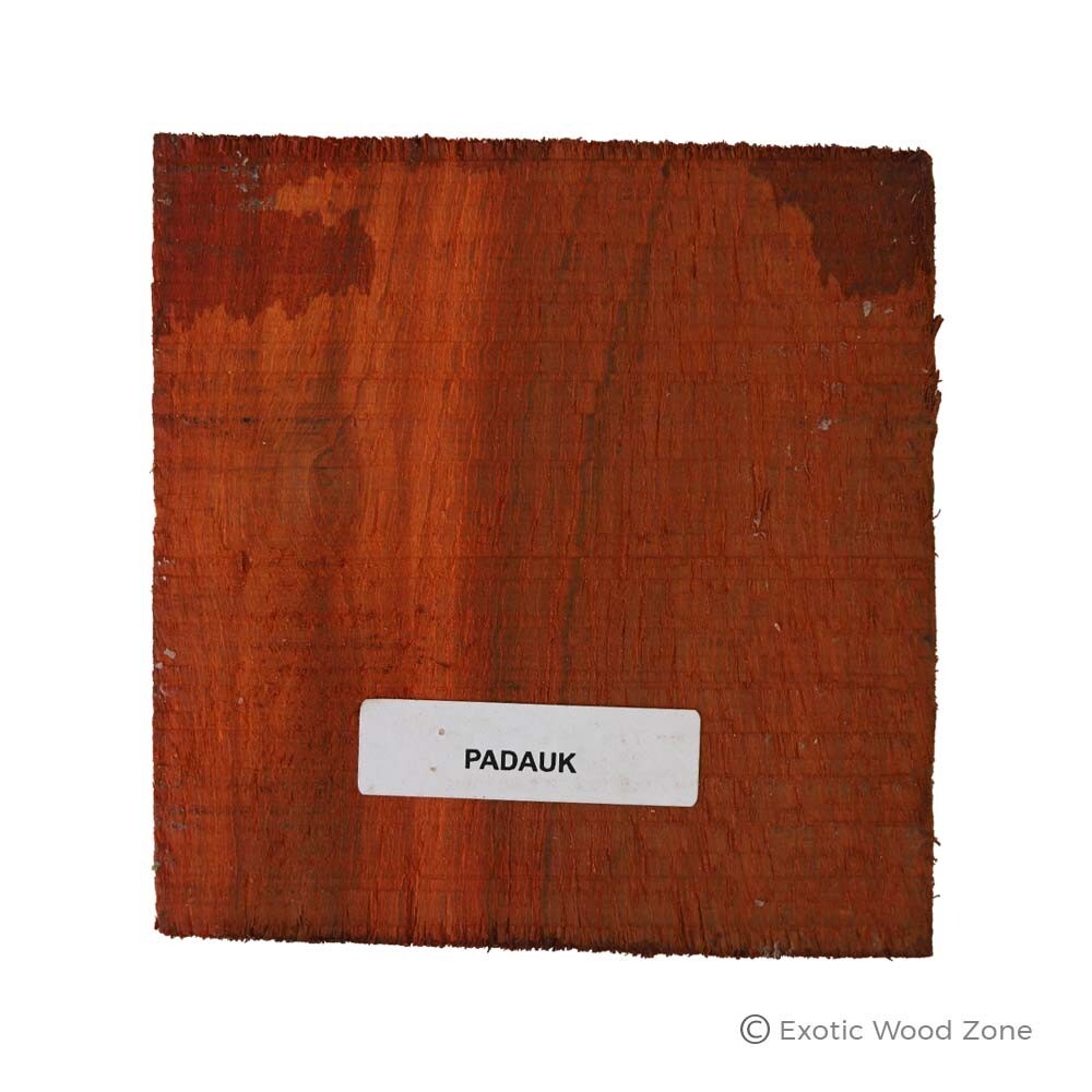 African Padauk Bowl Turning Blank Square Carving Wood Block 10" x 10" x 2"(1 Pc)