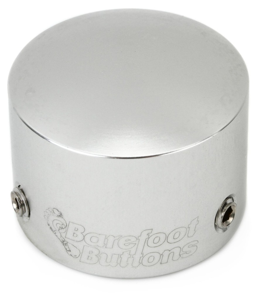 Barefoot Buttons V1 Tallboy Footswitch Cap - Silver (3-pack) Bundle