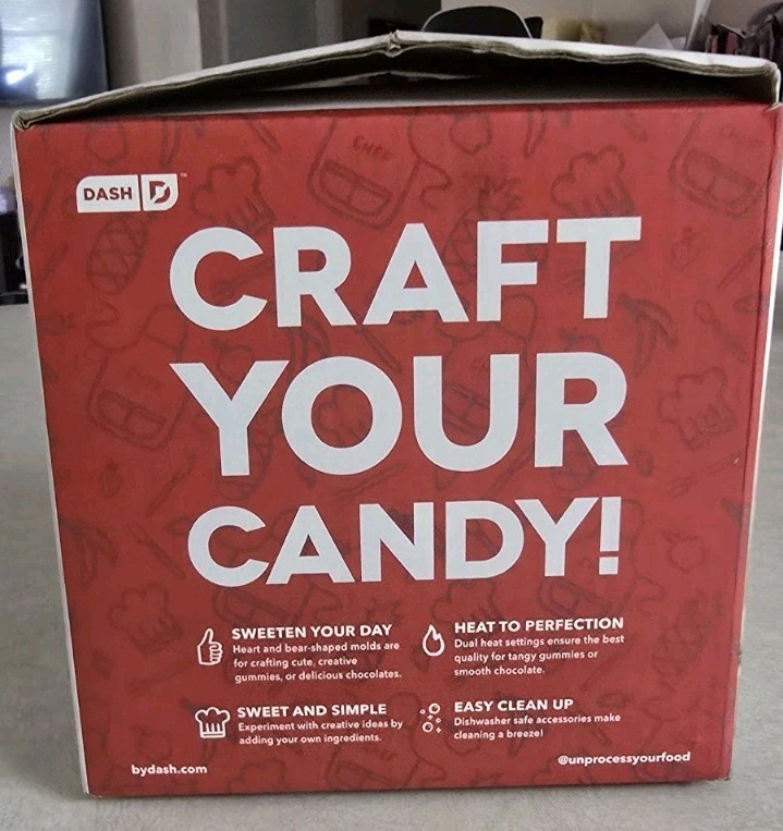 Dash Candy Maker Gummies Or Chocolate 2 Molds Included