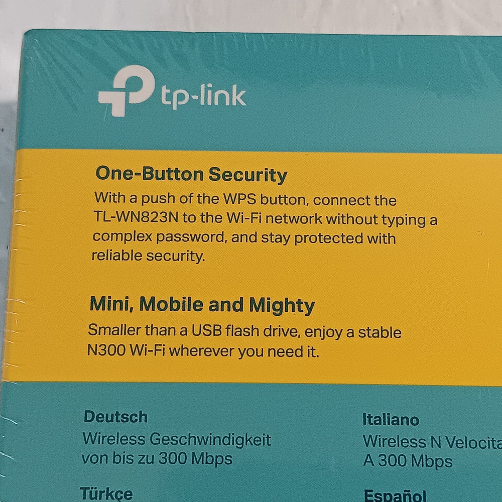 New in Box Ptp-link 300 MBPS Mini Wireless N USB Adaptor
