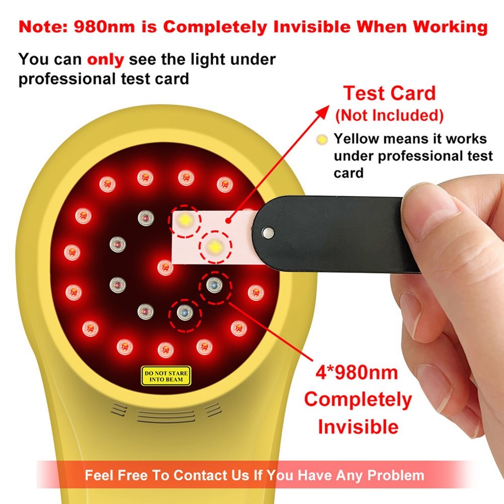 Class 4 Cold Laser Therapy Device Red Infrared Light for Deep Tissue Healing