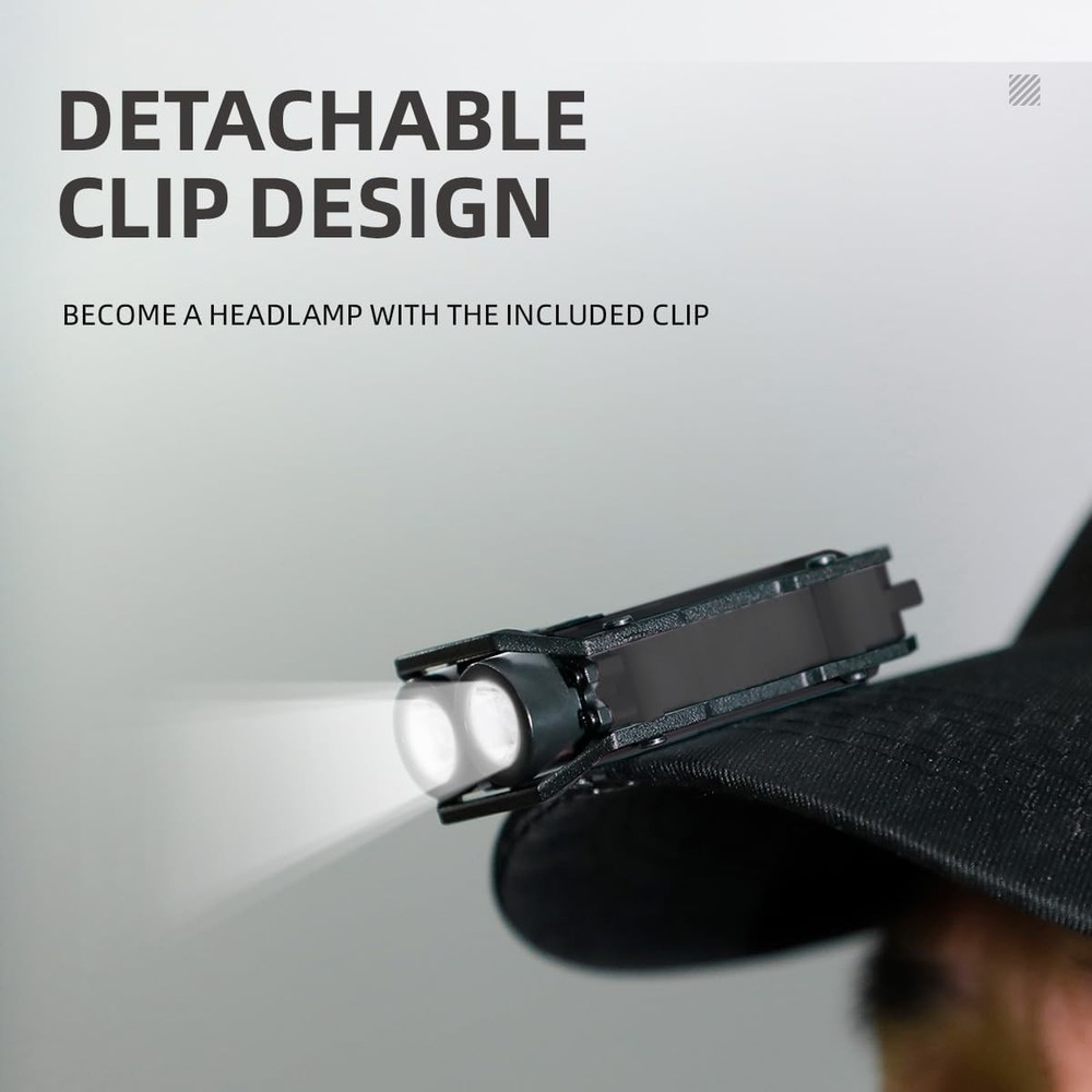 WARSUN Mini LED Flashlight Rechargeable Keychain White