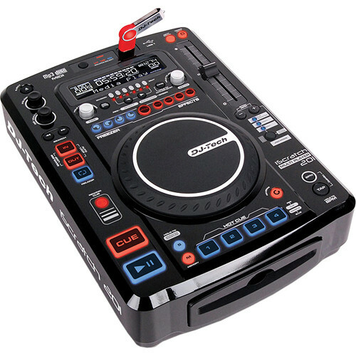 DJ Tech - iScratch201 - Pro DJ Controller CD MP3 USB Multi-Player