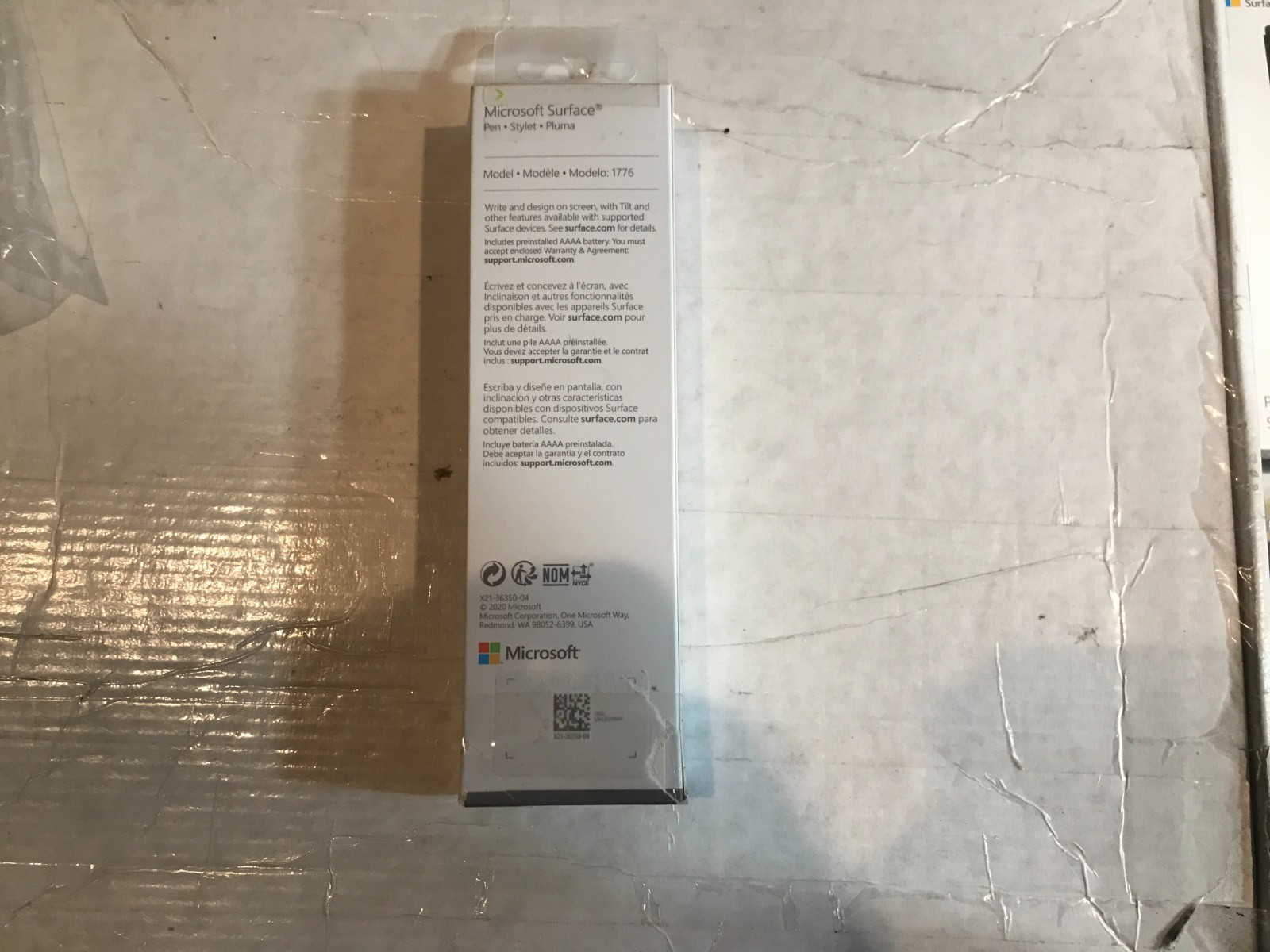 Microsoft Surface Pen EYU-00001 Model 1776 - Black