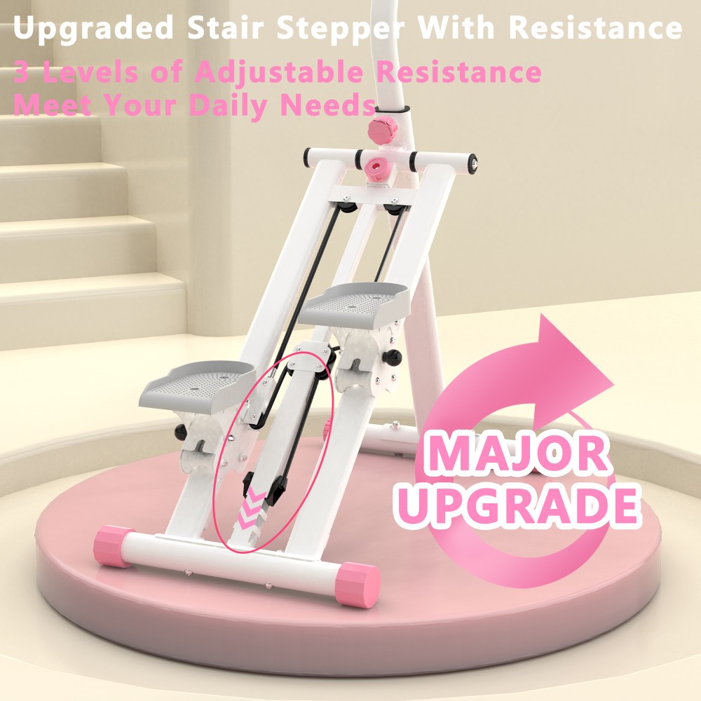 Stair Stepper with Resistance Home Upgrade Vertical Climber Workout Machine