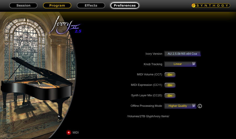 Ivory II-Studio Grands By Synthogy (USB Installation Drive)