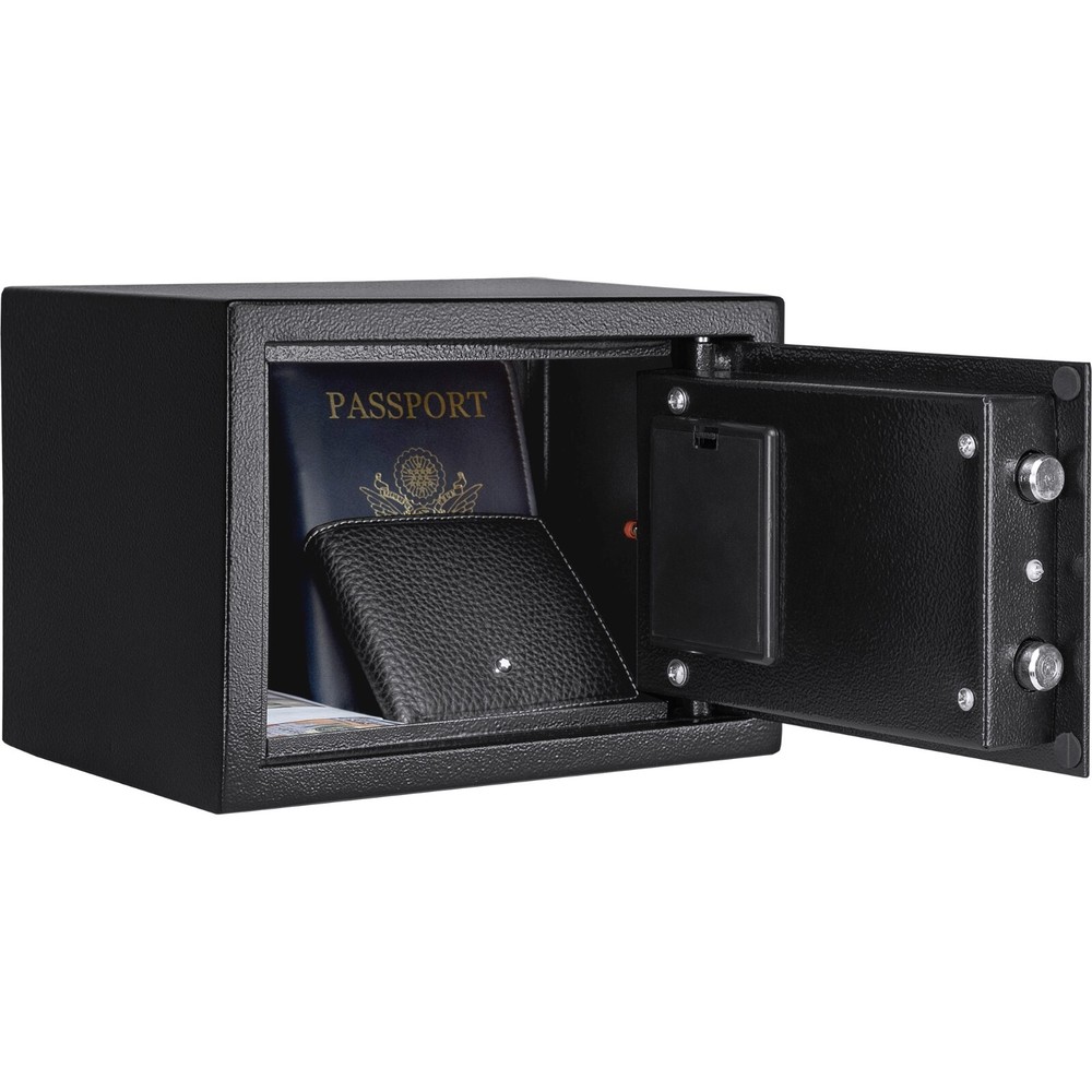 Barska Compact Security Safe Digital Keypad Lock Box w/ Deadbolts 0.22 Cu. Ft.
