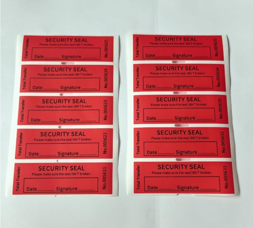 100PCS Void Stickers Tamper Evident Stickers,Writable Security Red