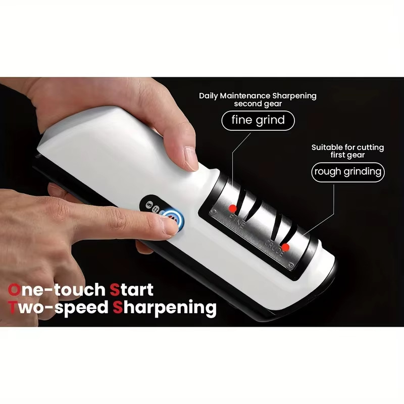 Professional Electric Knife Sharpener - 4-Stage Precision Automatic Kitchen Tool