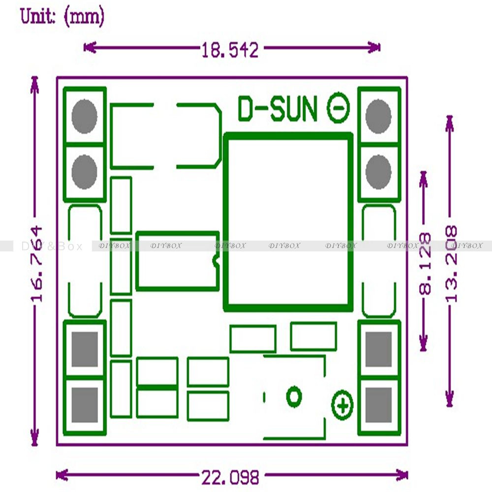 Mini DC-DC Converter Step Down Module Adjustable Power Supply 4.5-28V TO 1.3-17V