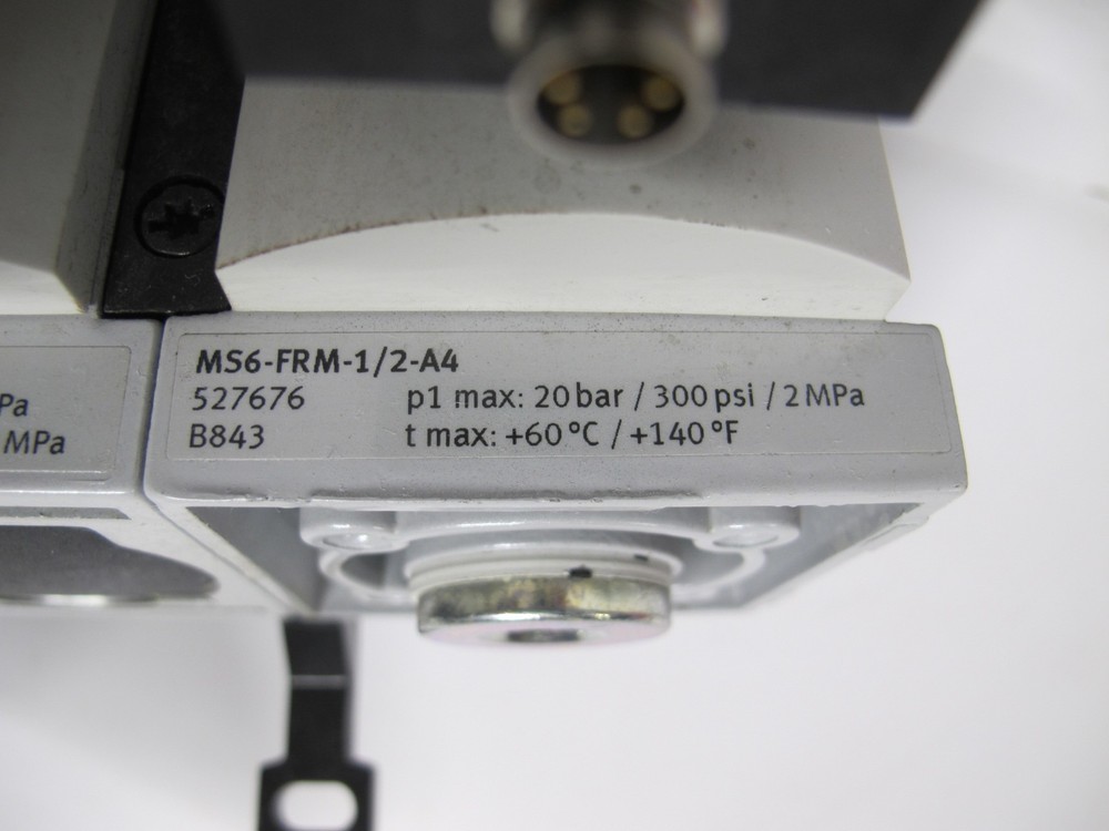 FESTO MS6 Compressed Air System Pressure Sensor Regulator Pneumatic EM1 LFR LF