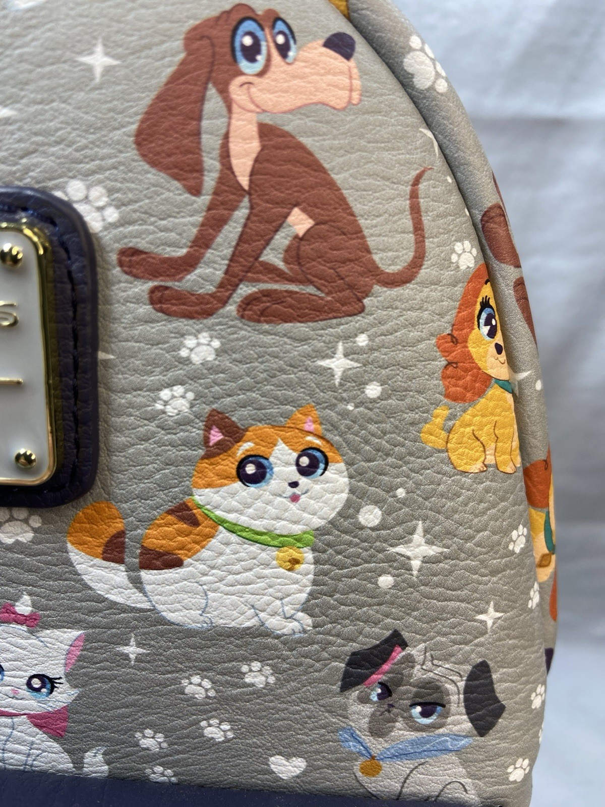 Disney Parks Loungefly 2025 @Pets” Cats, Dogs, Pluto, Marie Loungefly Backpack