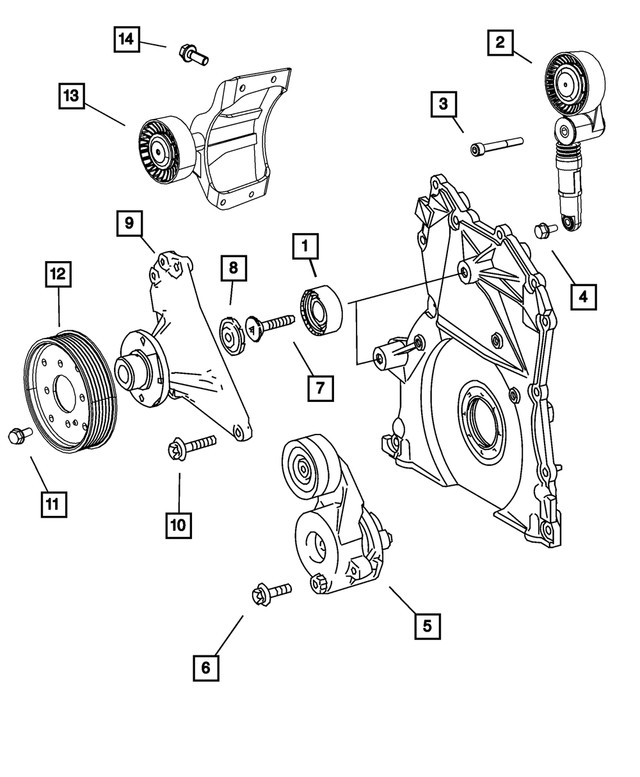 Genuine Mopar Bolt Mounting 5073902aa