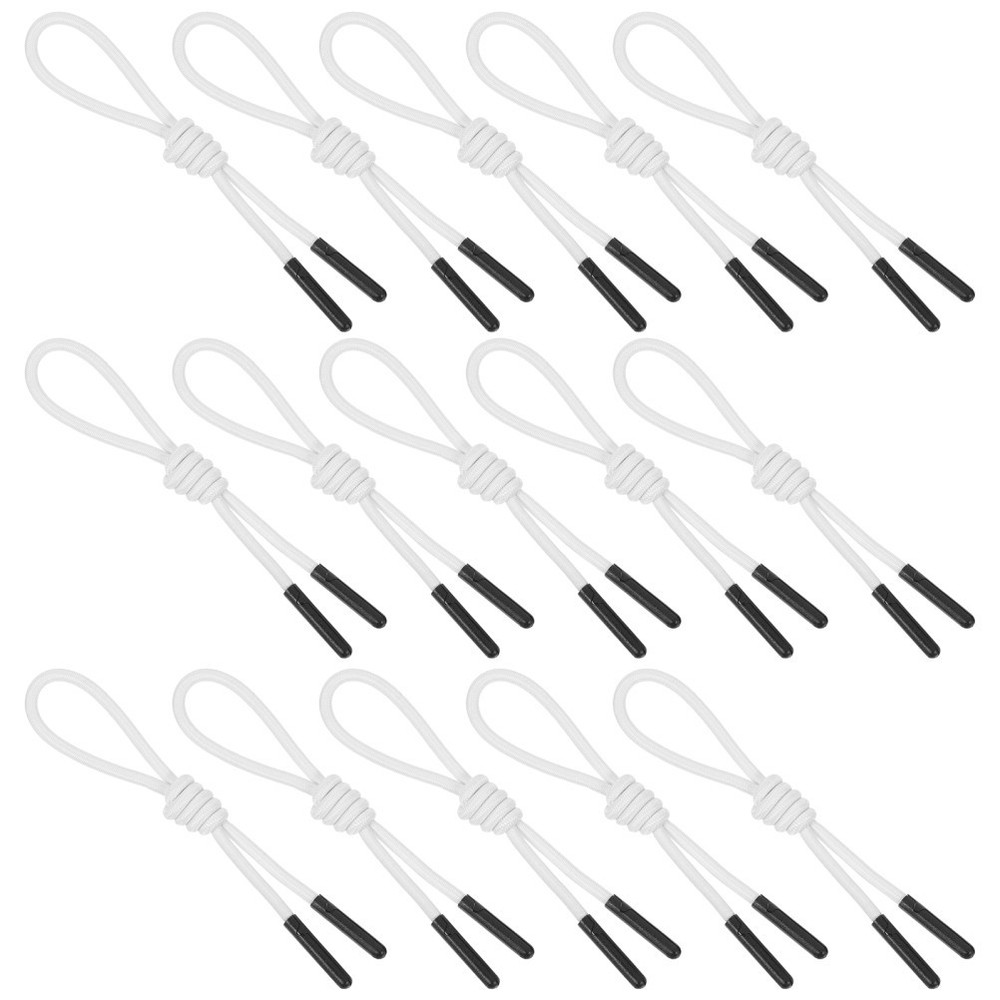 20 Pcs Stretch Cord Zipper Backpack Pull Extension Fixer for Jackets