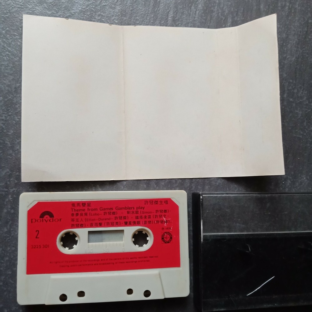 B1 - Sam Hui 许冠杰 =鬼马双星= 无锣丝 马来西亚版 磁带 Malaysia Cassette