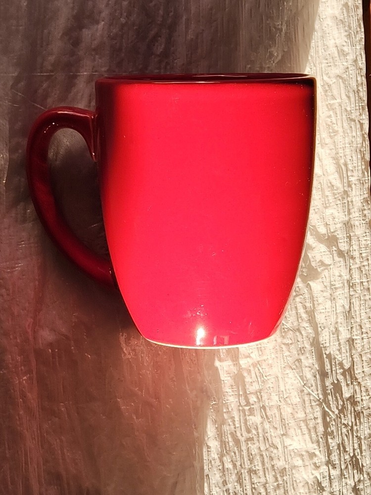 Corelle Coordinates Stoneware Crimson Trellis Red Mug
